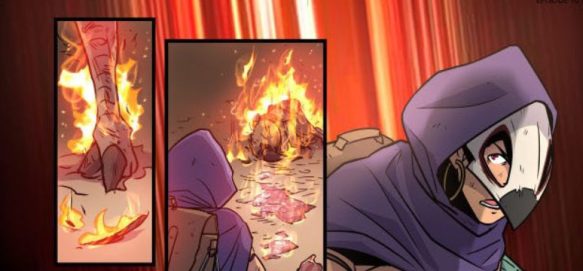 Iko watching warbird burn