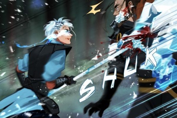 Juka killing Dragon Hunter in Glacias