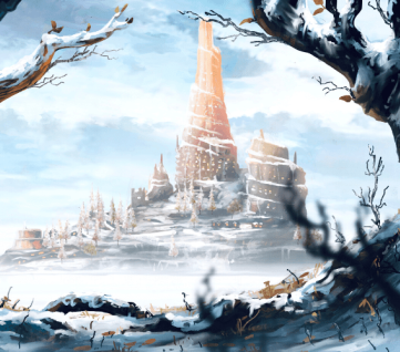 Amber Library in Caligo from Lunora The Amber Library in Caligo by H.S. Crow