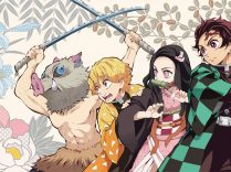 demon-slayer-kimetsu-no-yaiba characters in fighting positions beginners guide to demon slayer review by otherworlds